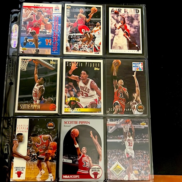 Scottie Pippen near mint 9 card Lot - Picture 1 of 1